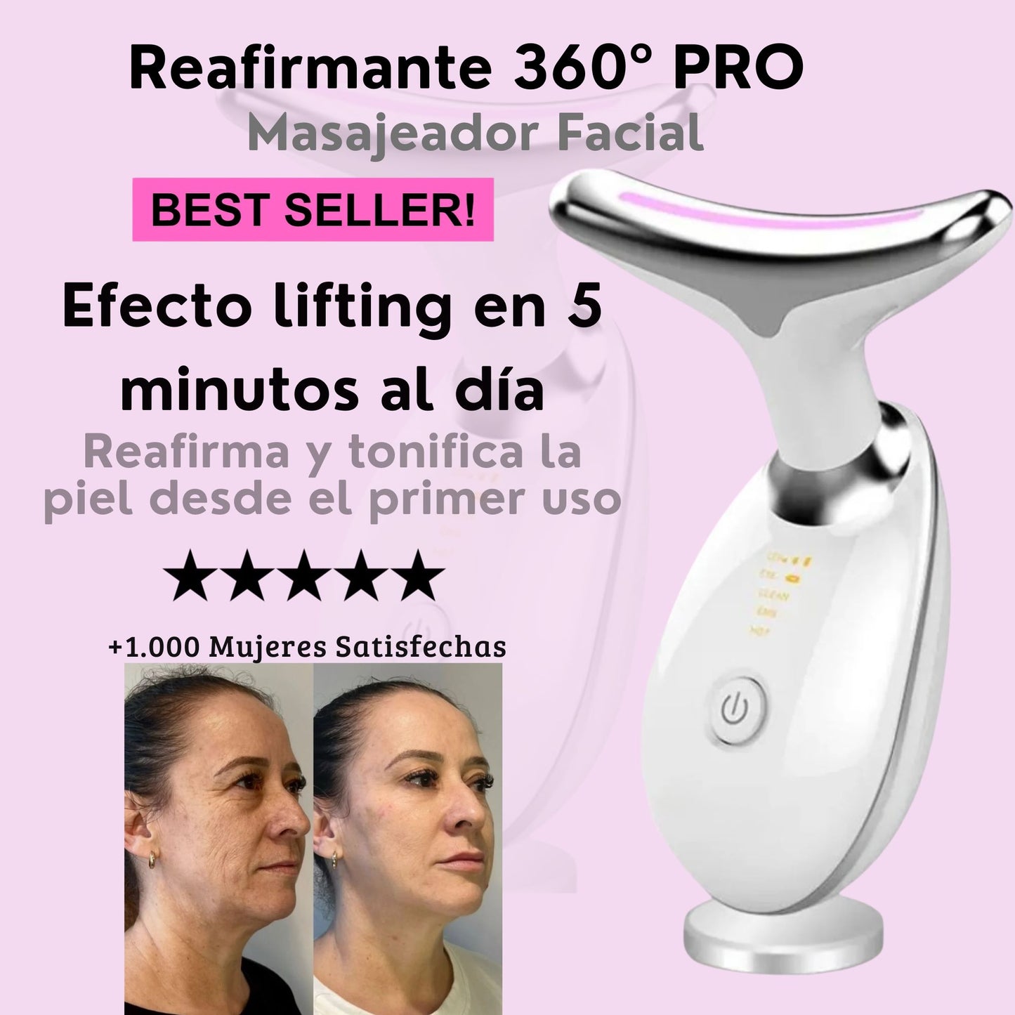 Masajeador Facial Reafirmante PRO