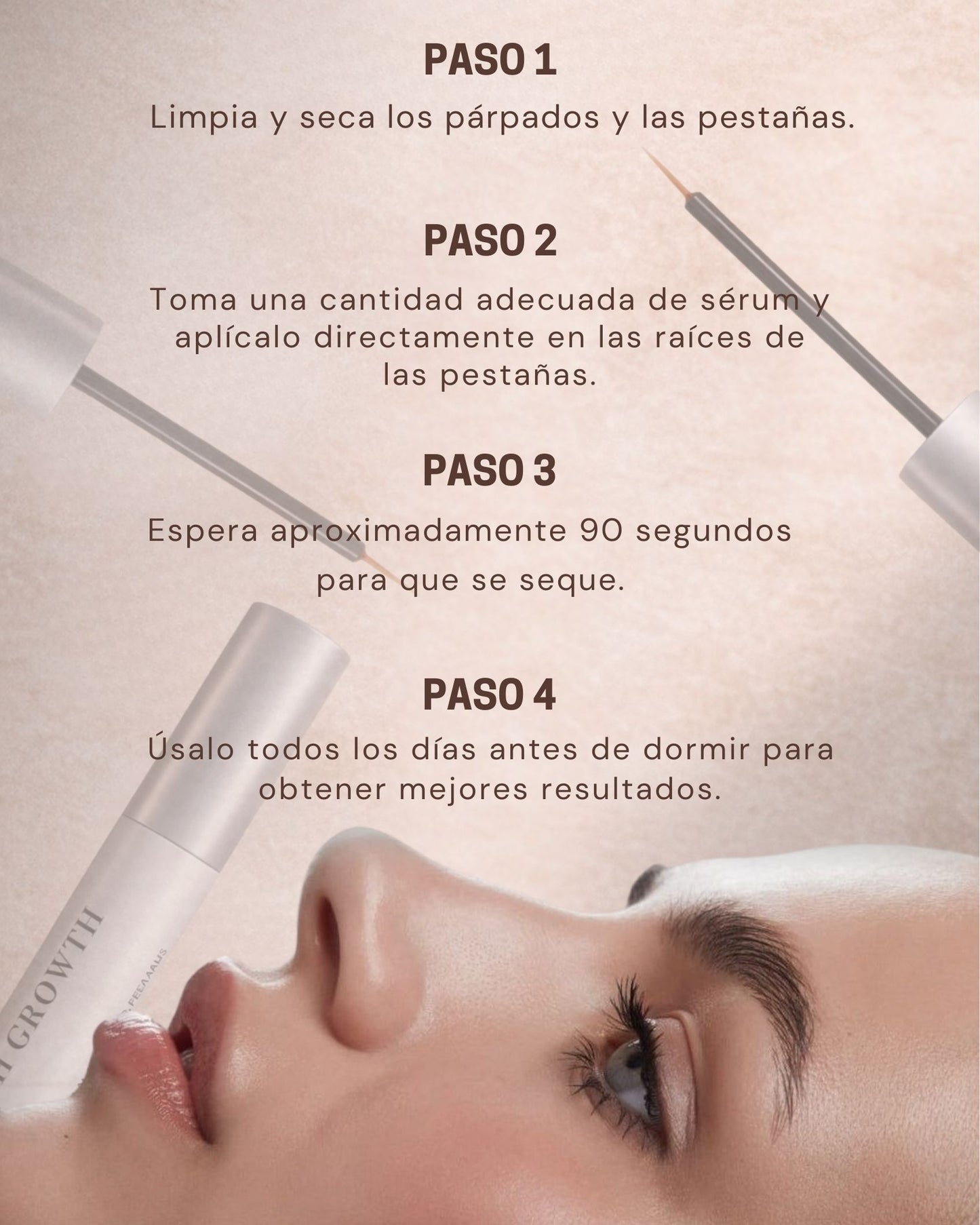 Pestañas Cortas, Débiles y Sin Volumen? Transforma tu mirada en 28 días